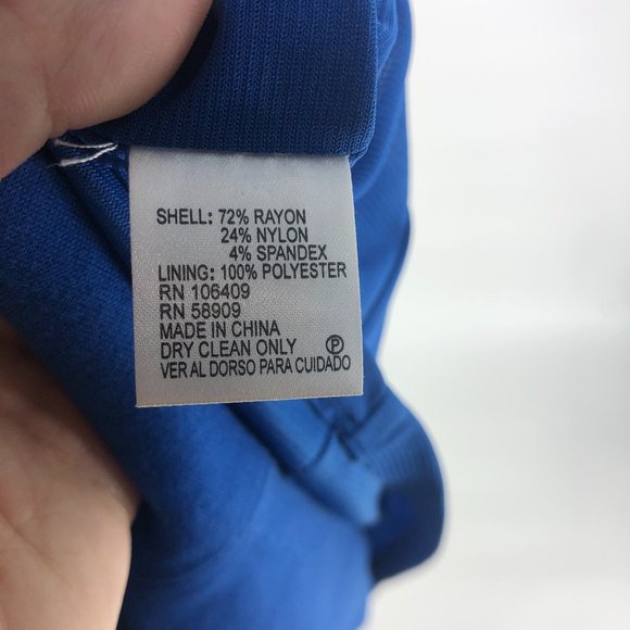 Antonio Melani Cobalt Blue Phoenix Dress Career 12 - Picture 6 of 6